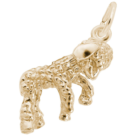 Charming Lamb Pendant - Adorable Zoo Animal Jewelry for All 0358