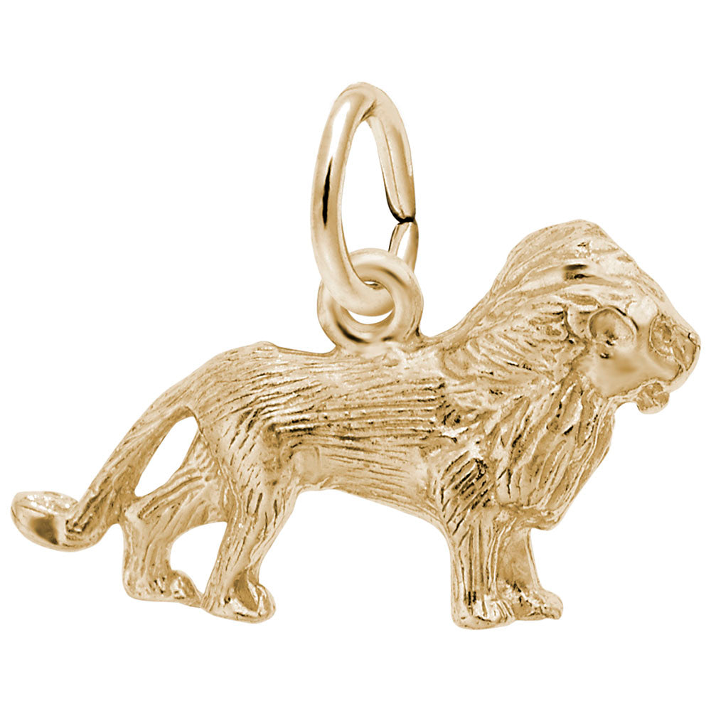 Elegant Lion Accent Charm for Animal Lovers - Rembrandt Charms 0365