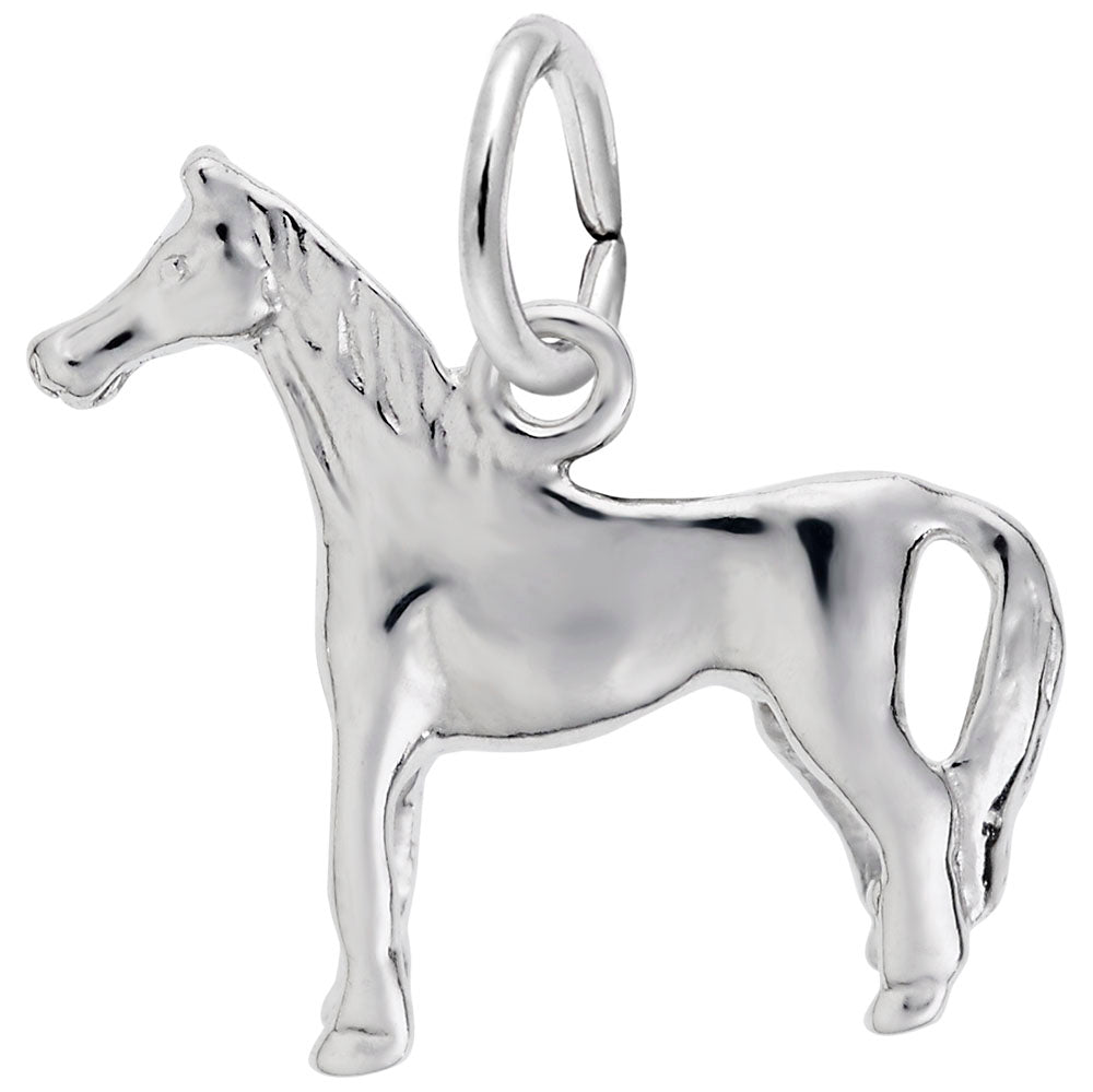 Standing Horse Charm for Pet Lovers - Unique Animal Jewelry 0413