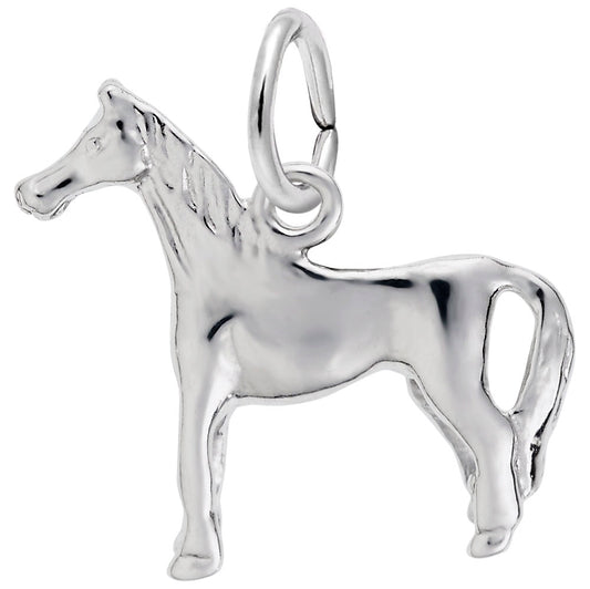 Standing Horse Charm for Pet Lovers - Unique Animal Jewelry 0413