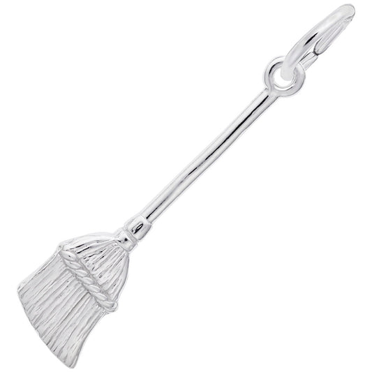 Spooky Halloween Broom Charm for Festive Jewelry Collections 0419
