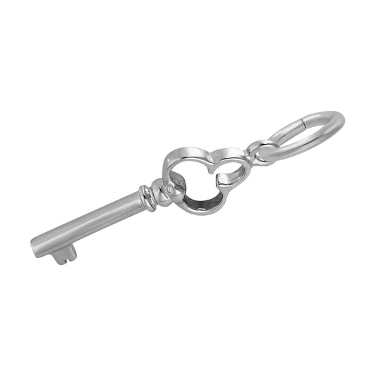 Antique Trefoil Key Accent Charm
