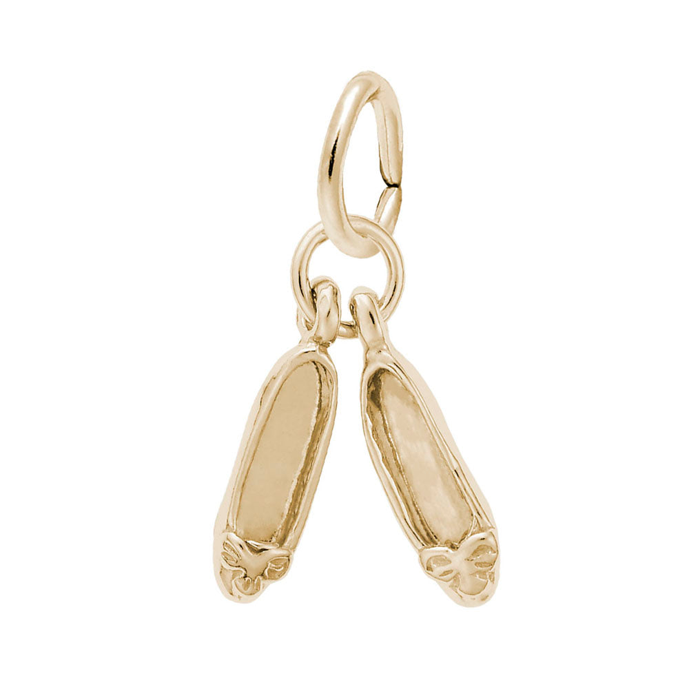 Elegant Ballet Shoes Accent Charm for Dance Lovers & Collectors 0448