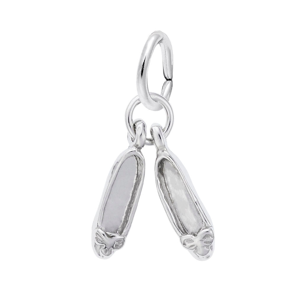 Elegant Ballet Shoes Accent Charm for Dance Lovers & Collectors 0448