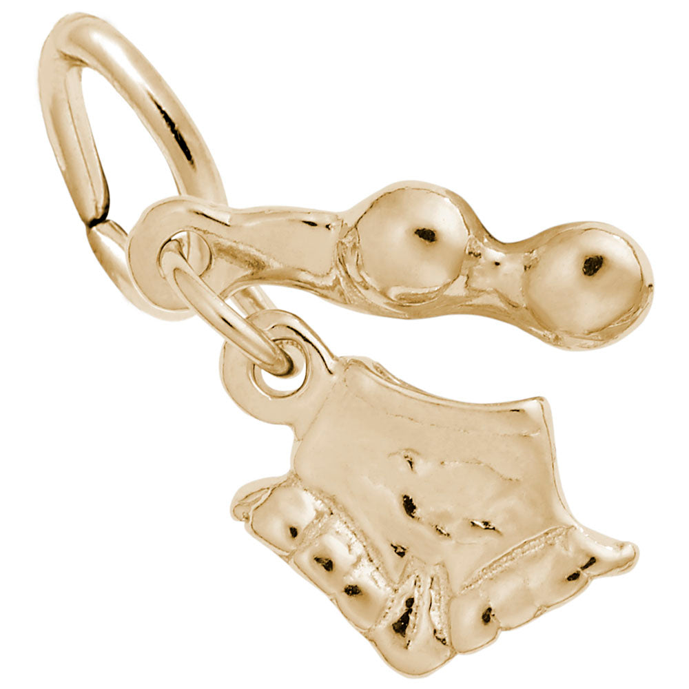 Beach Bikini Accent Charm for Travel Jewelry - Rembrandt Charms 0464