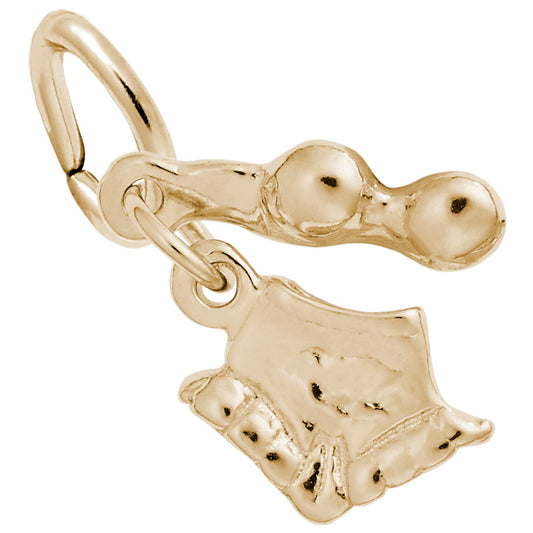Beach Bikini Accent Charm for Travel Jewelry - Rembrandt Charms 0464