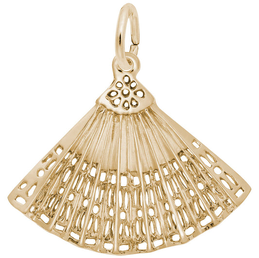 Elegant Hand Fan Charm for Home and Garden Decor - Rembrandt 0465