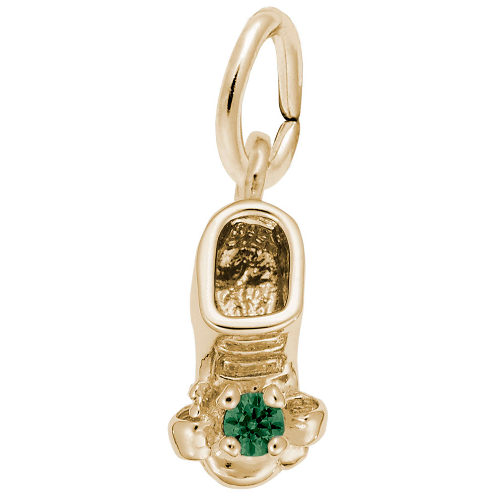 May Baby Bootie Charm - Adorable Keepsake for Newborns & Moms 0473-005