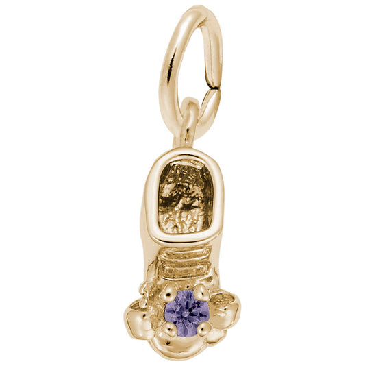 June Baby Bootie Charm - Adorable Keepsake for Newborns 0473-006