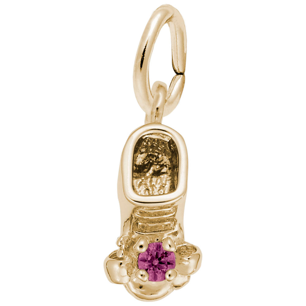 July Baby Bootie Charm - Adorable Keepsake for Newborns 0473-007