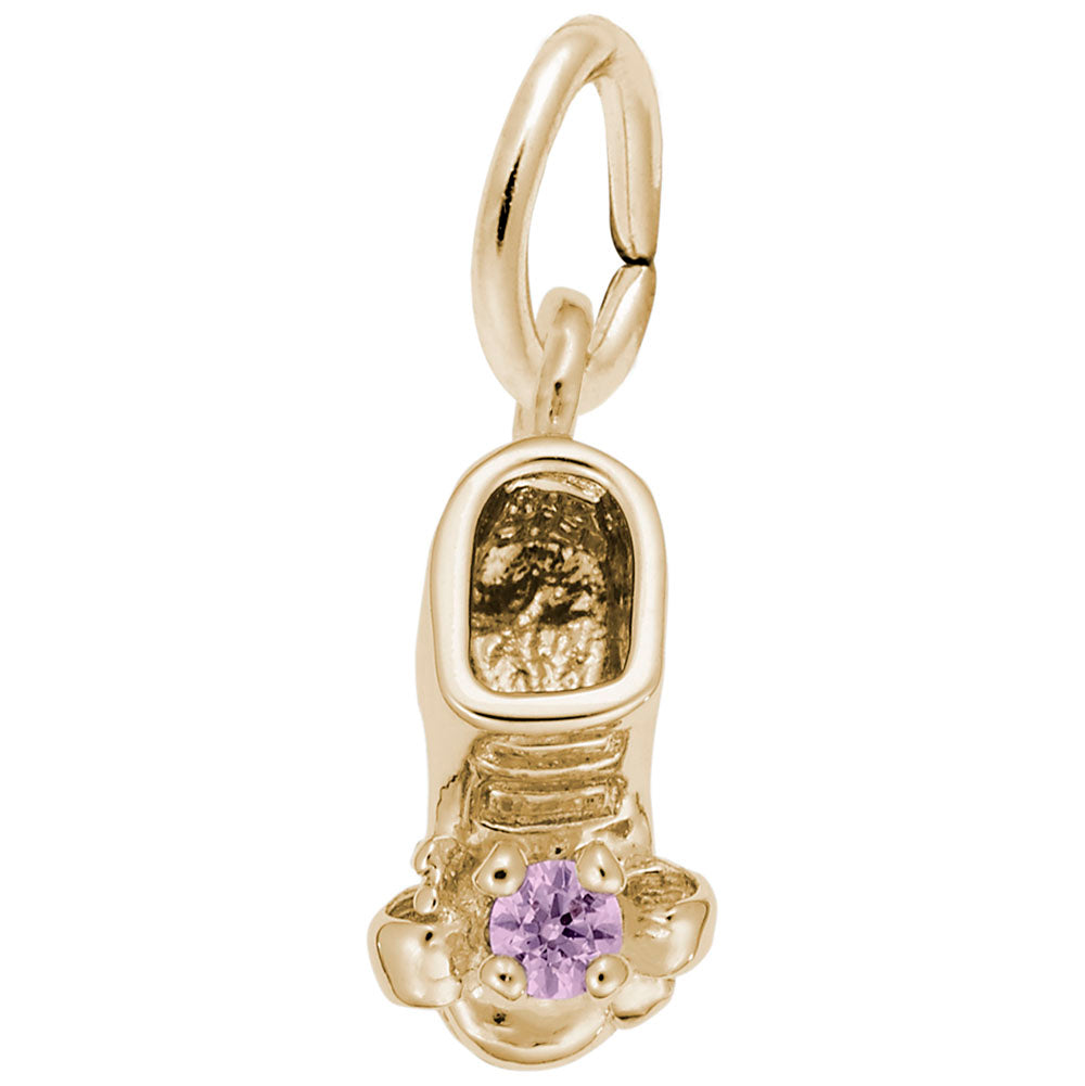 October Baby Bootie Charm - Adorable Keepsake for Newborns 0473-010