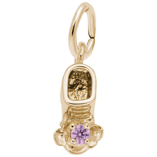 October Baby Bootie Charm - Adorable Keepsake for Newborns 0473-010
