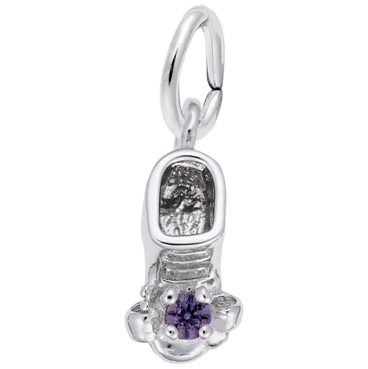 February Baby Bootie Charm - Perfect Gift for Newborns & Moms 0473-002