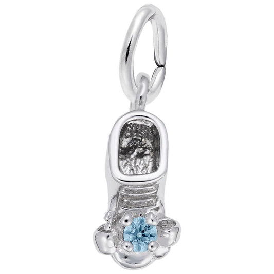 March Baby Bootie Charm - Adorable Keepsake for Newborns 0473-003