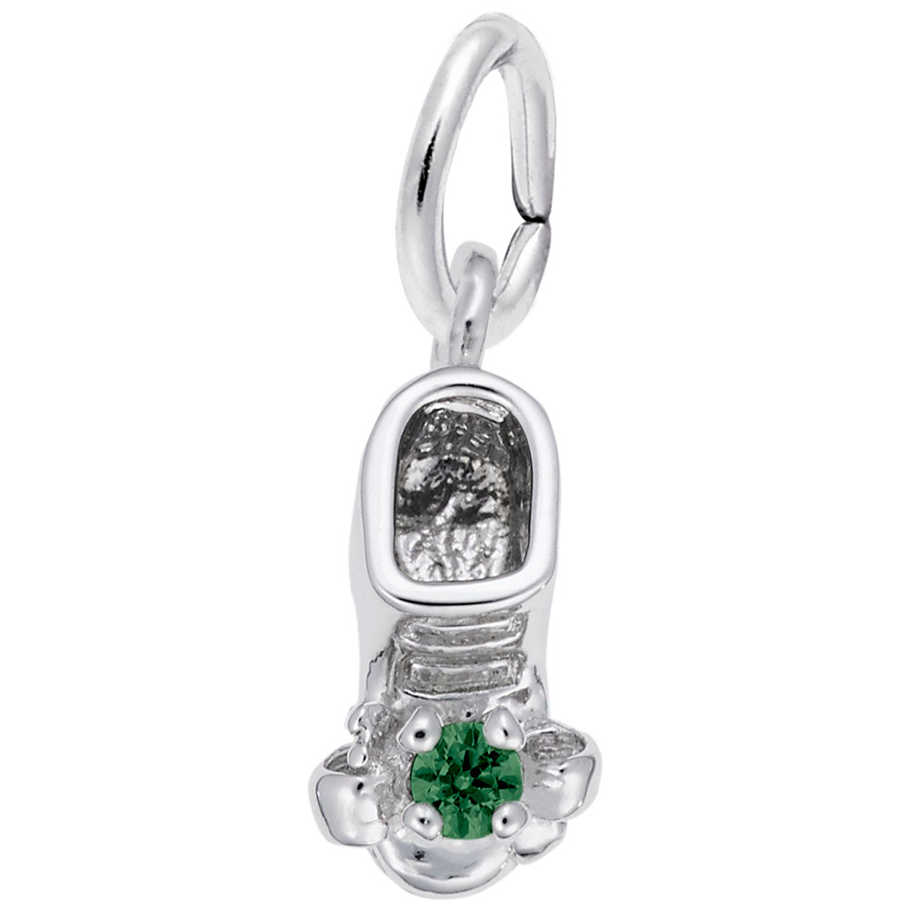 May Baby Bootie Charm - Adorable Keepsake for Newborns & Moms 0473-005
