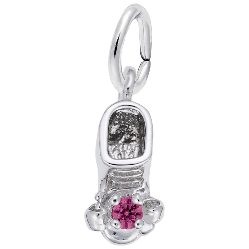 July Baby Bootie Charm - Adorable Keepsake for Newborns 0473-007