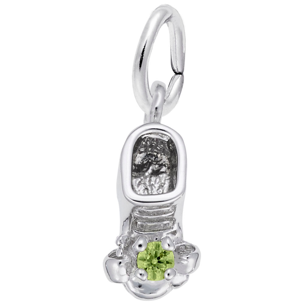 August Baby Bootie Charm - Adorable Keepsake for Newborns 0473-008