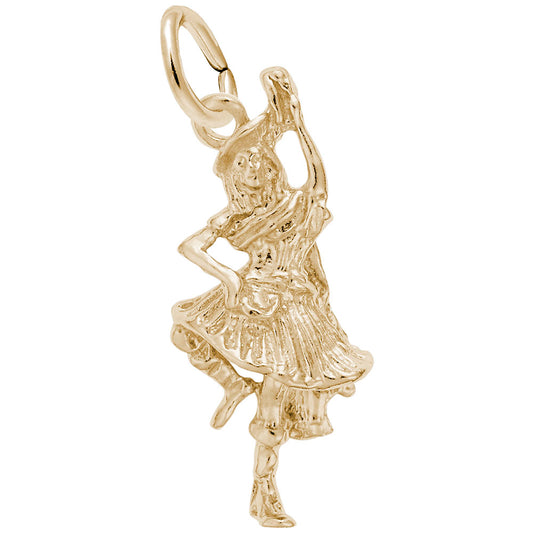 Highland Dancer Charm - Elegant Dance Arts Jewelry for Collectors 0479
