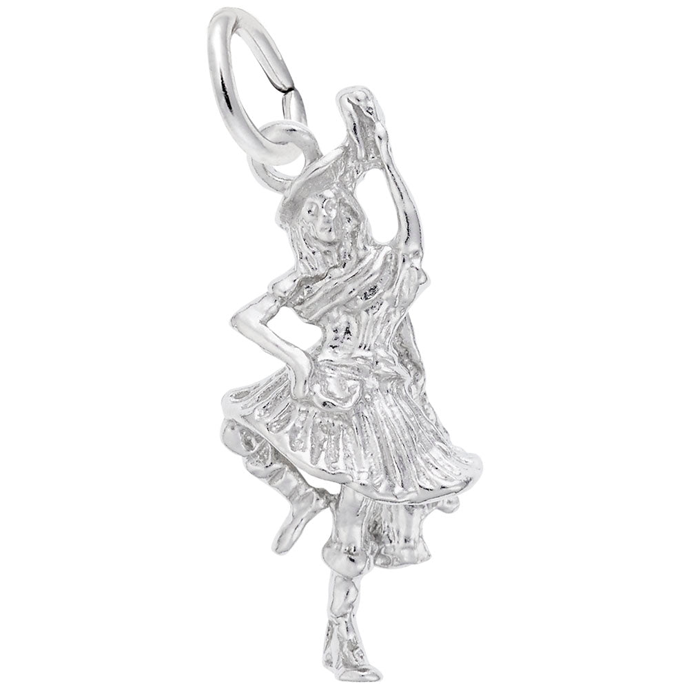 Highland Dancer Charm - Elegant Dance Arts Jewelry for Collectors 0479