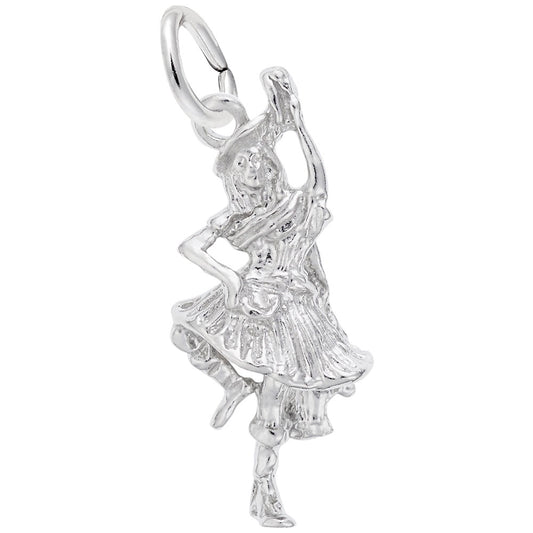 Highland Dancer Charm - Elegant Dance Arts Jewelry for Collectors 0479