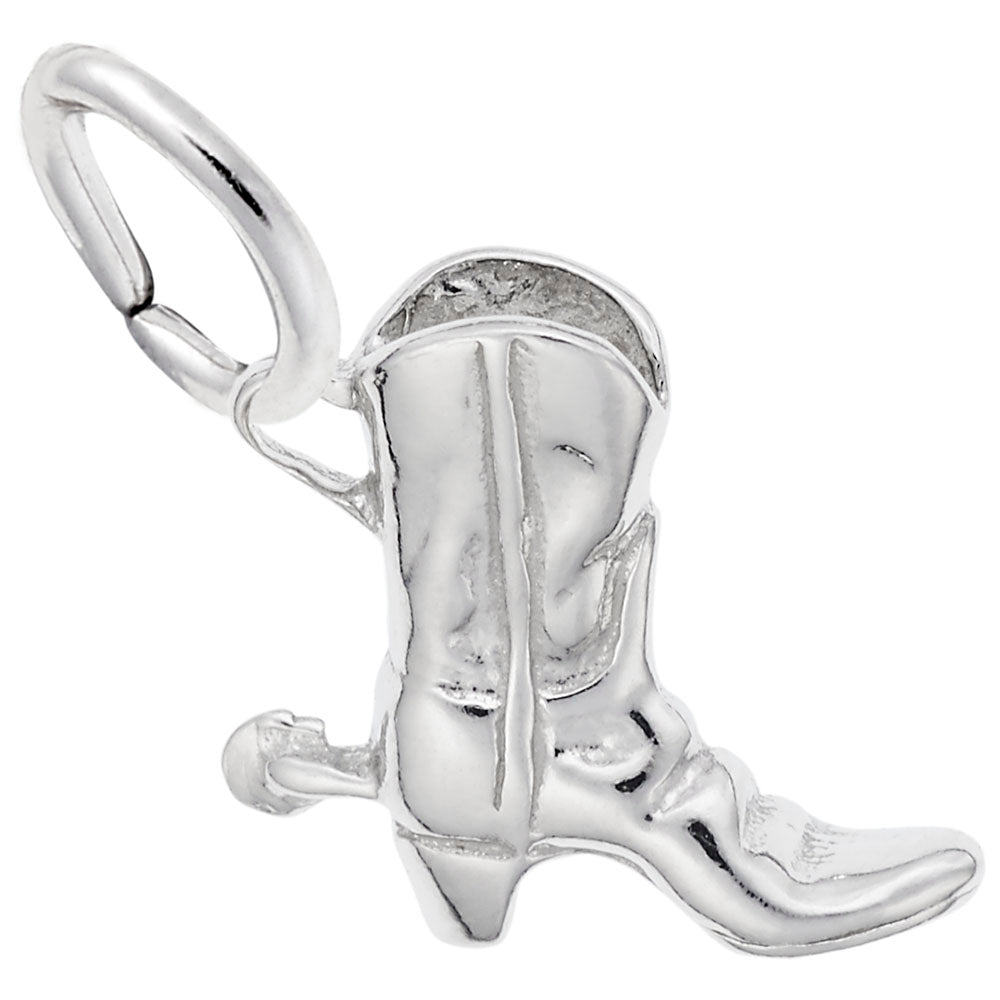 Charming Cowboy Boot with Spur - Dance & Music Jewelry Charm 0484