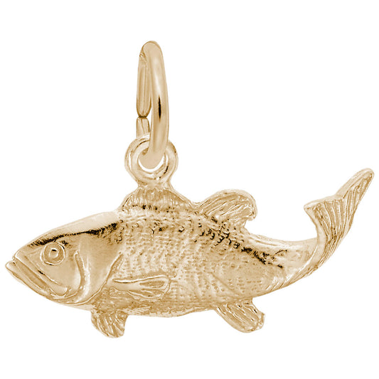 Bass Fish Charm - Nautical Sea Life Jewelry for Ocean Lovers 0487
