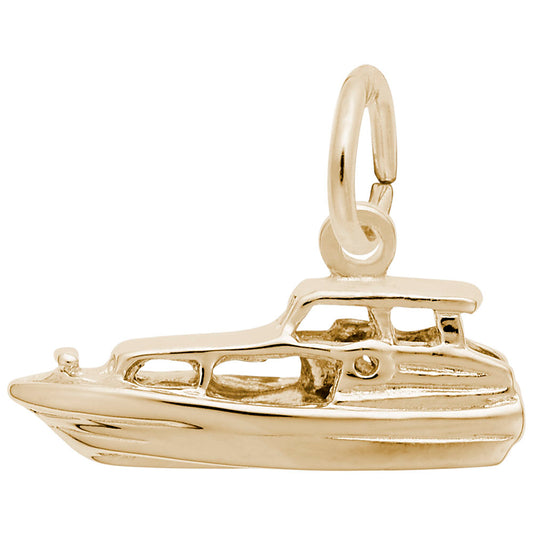 Elegant Yacht Charm for Nautical Jewelry - Perfect Gift Idea 0500