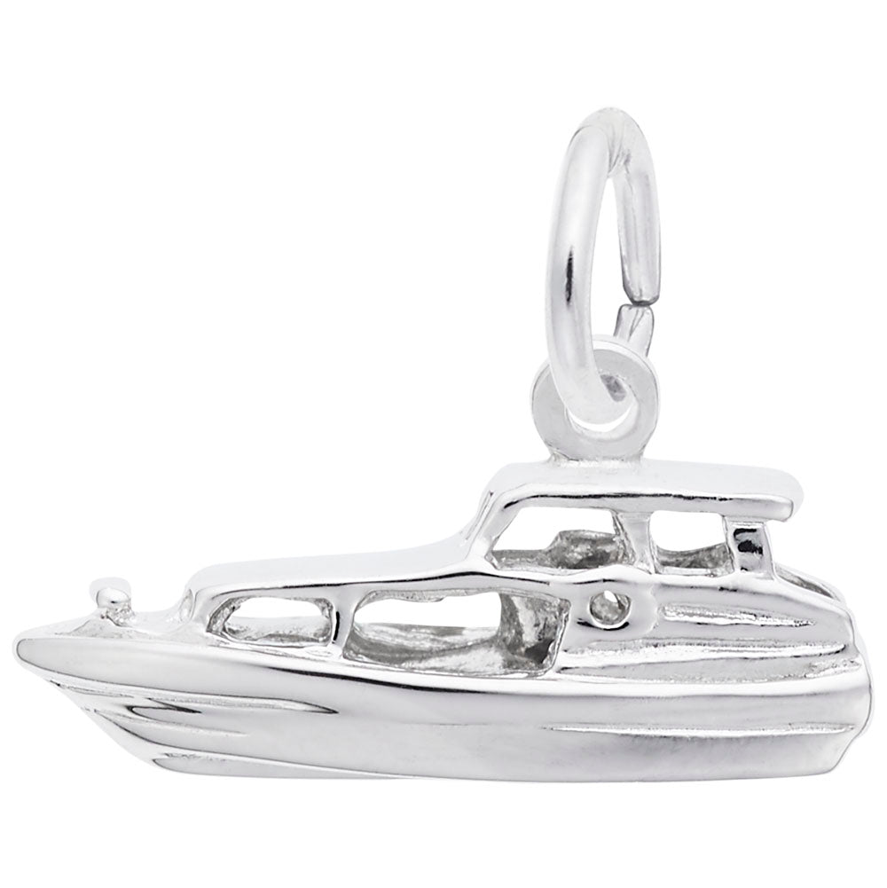 Elegant Yacht Charm for Nautical Jewelry - Perfect Gift Idea 0500