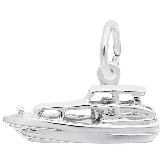 Elegant Yacht Charm for Nautical Jewelry - Perfect Gift Idea 0500
