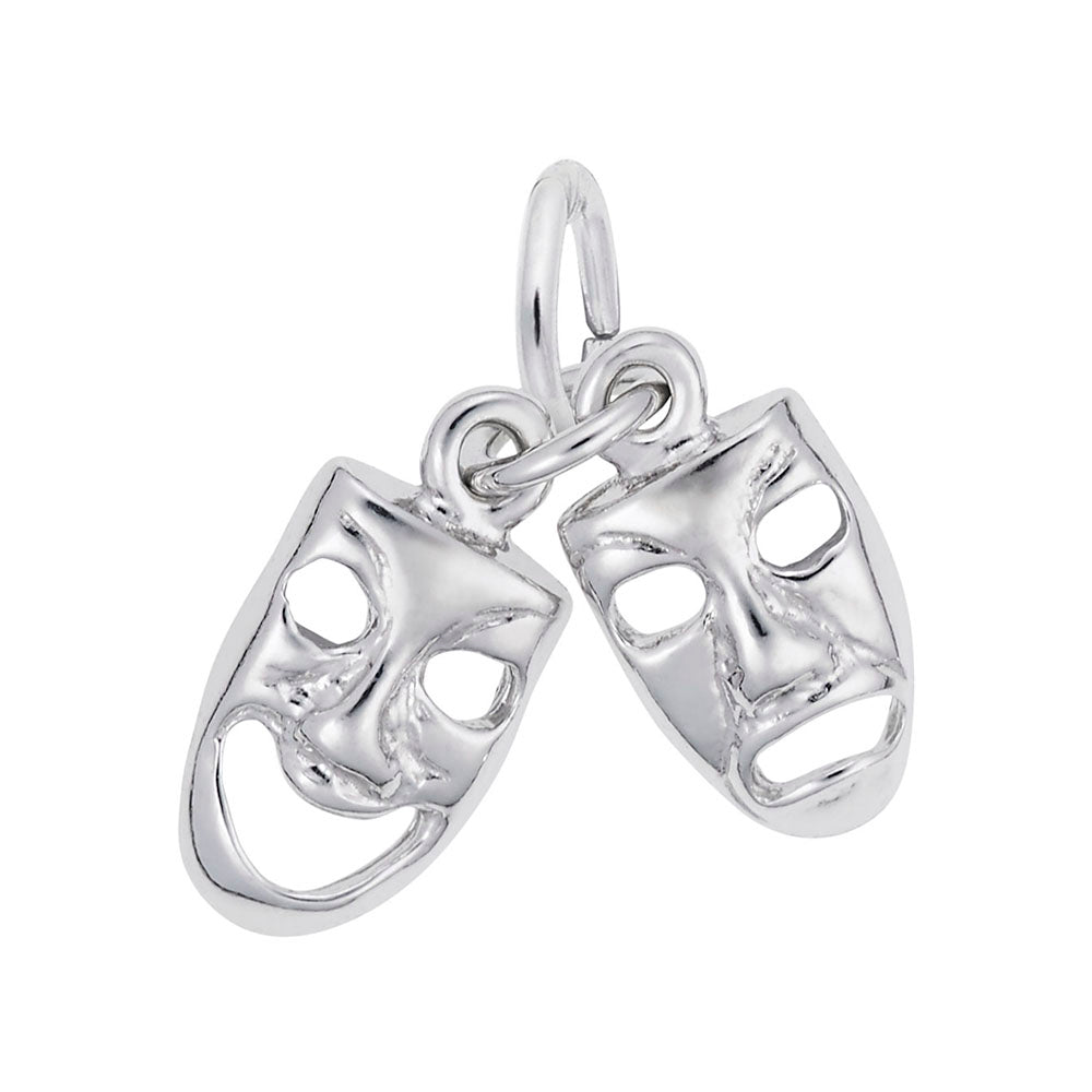 Comedy Tragedy Masks Accent Charm for Arts & Theatre Lovers 0526