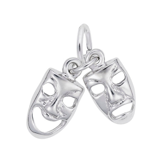 Comedy Tragedy Masks Accent Charm for Arts & Theatre Lovers 0526
