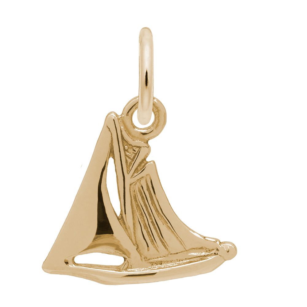 Small Sailboat Charm - Nautical Jewelry for Ocean Lovers 0528