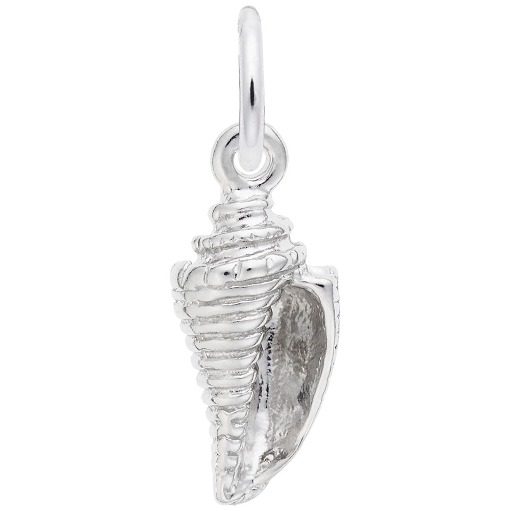 Elegant Cone Shell Charm for Nautical Jewelry Collection 0553