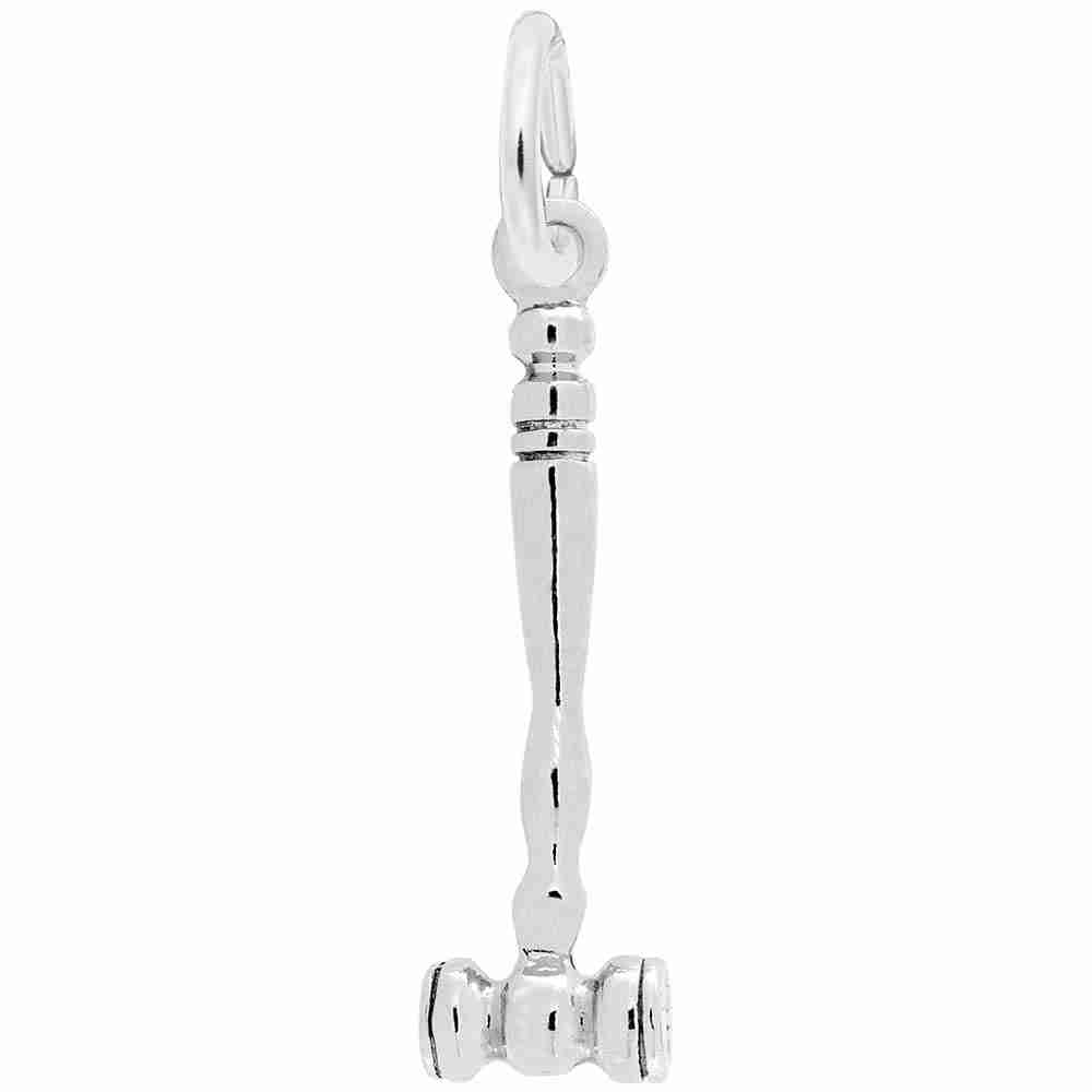 New Gavel Charm for Lawyers - Perfect Legal Profession Accessory 0558