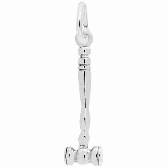 New Gavel Charm for Lawyers - Perfect Legal Profession Accessory 0558