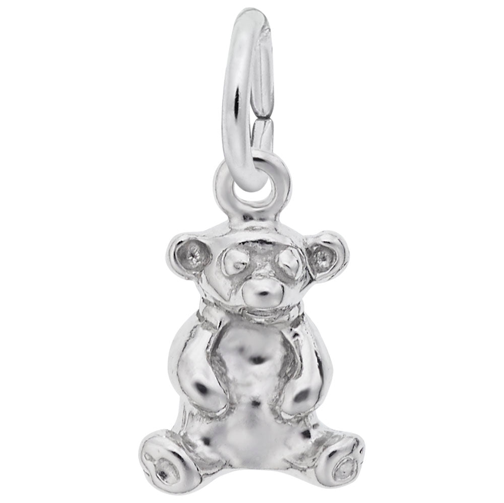 Sitting Bear Accent Charm for Animal Lovers - Unique Zoo Jewelry 0572