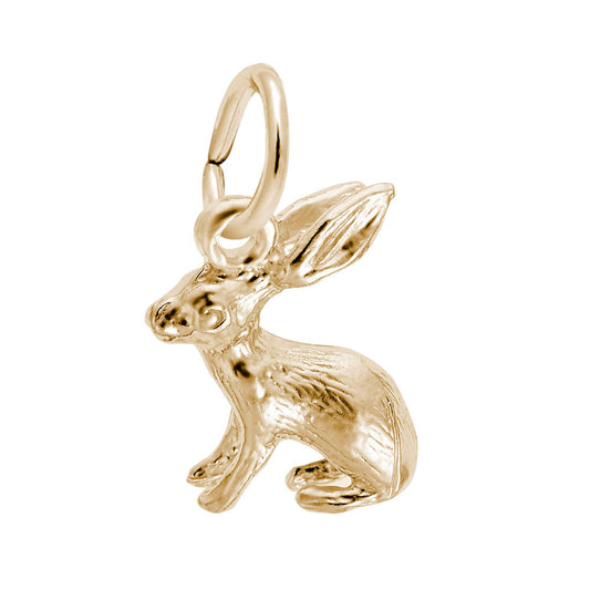 Spring Bunny Accent Charm for Jewelry - Cute Seasonal Accessory 0577