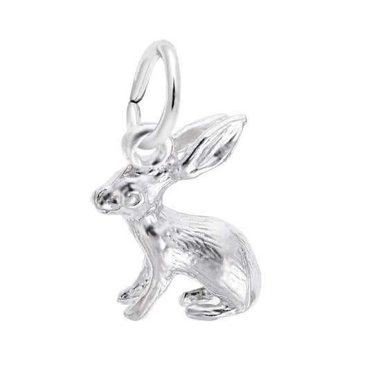 Spring Bunny Accent Charm for Jewelry - Cute Seasonal Accessory 0577