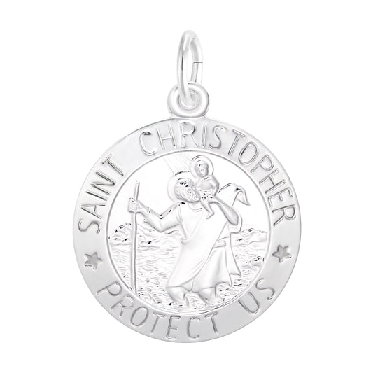 St. Christopher Disc Charm
