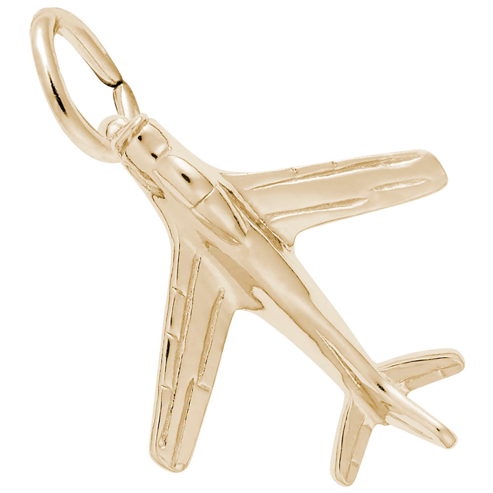 Military Plane Charm - Unique Aviation Jewelry for Collectors 0598