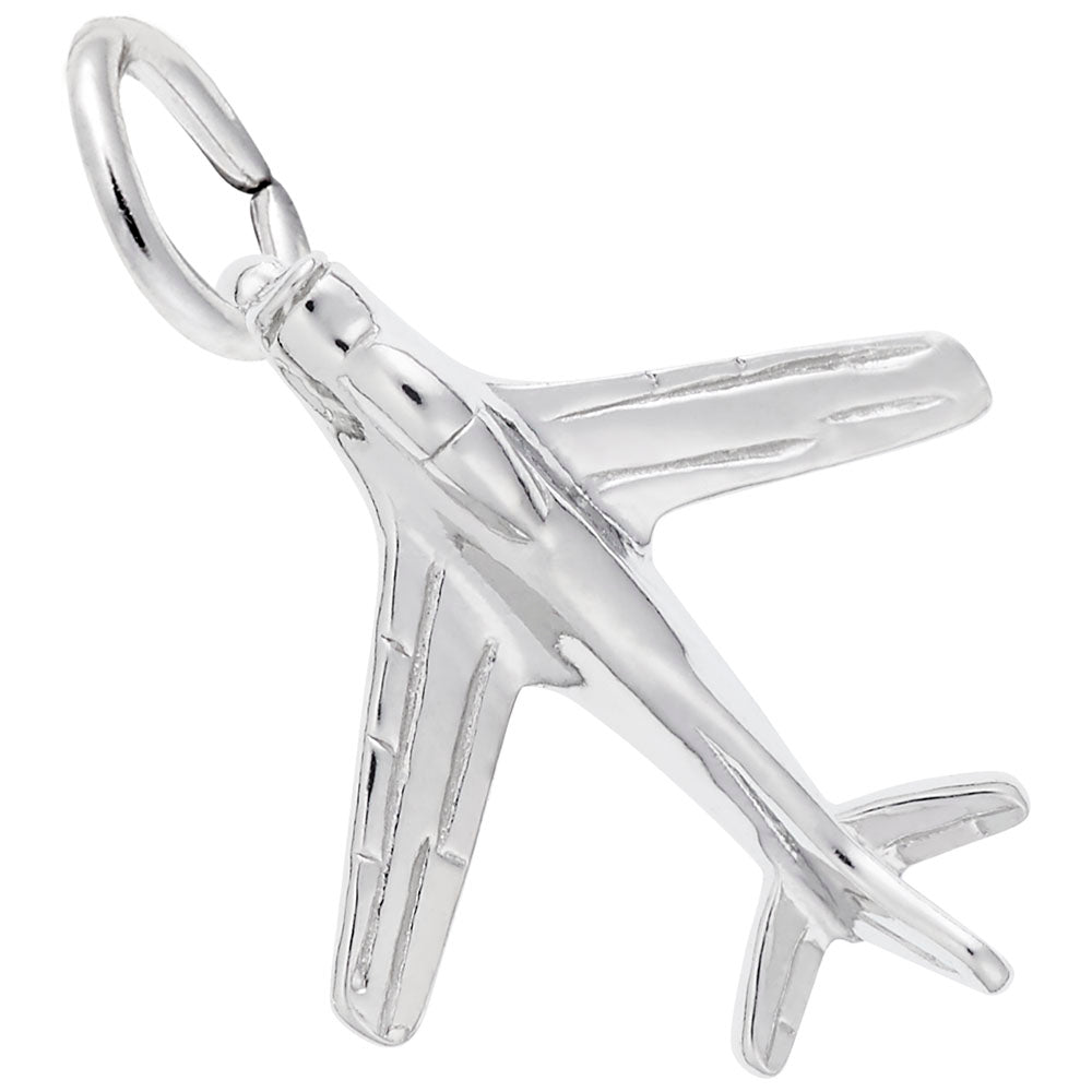 Military Plane Charm - Unique Aviation Jewelry for Collectors 0598