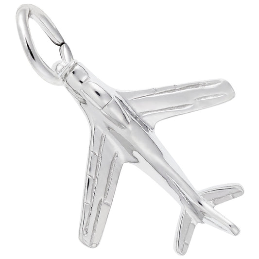 Military Plane Charm - Unique Aviation Jewelry for Collectors 0598
