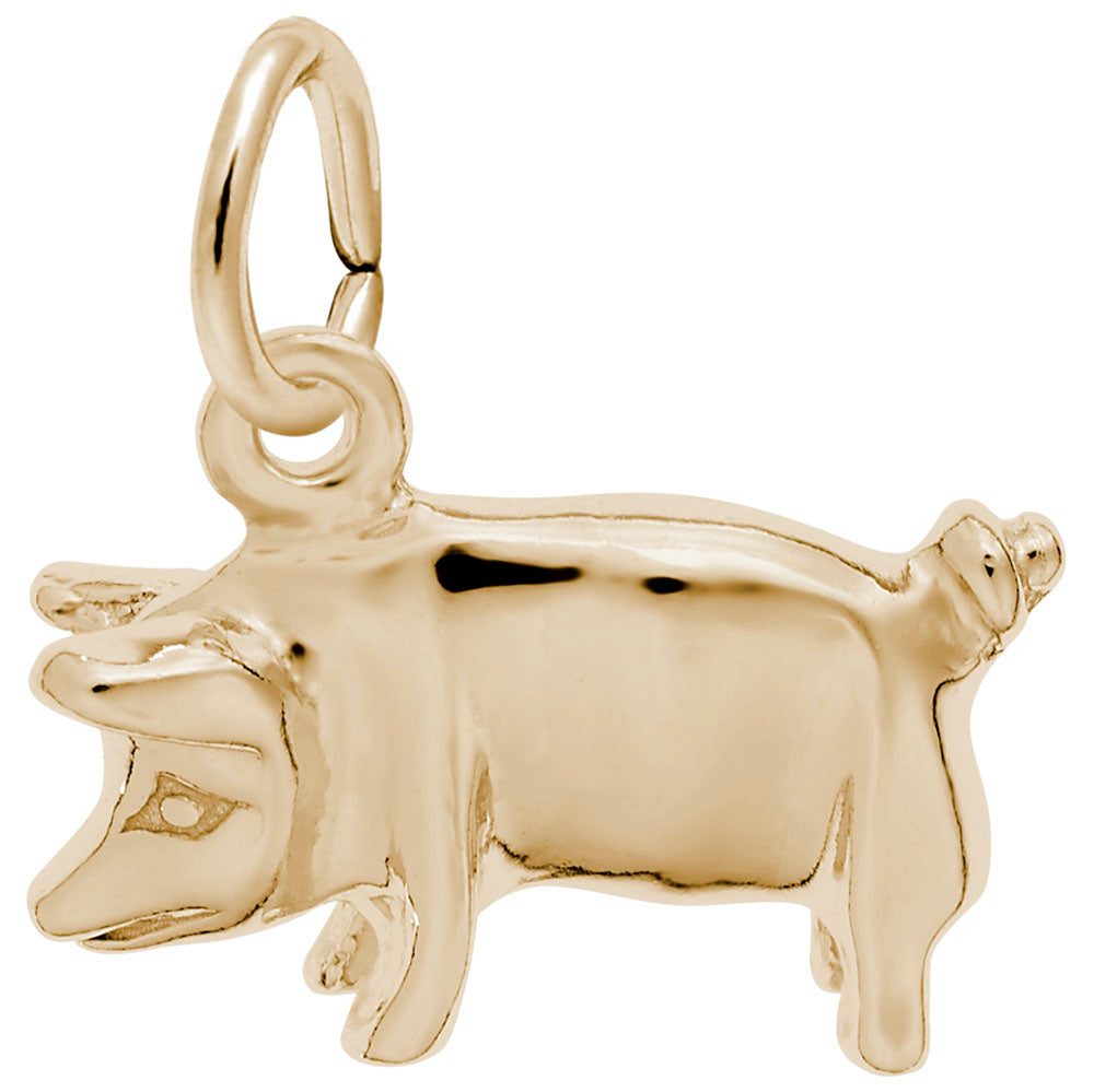 Charming Pig Charm for Animal Lovers - Perfect Zoo Collectible 0604