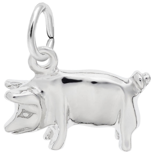 Charming Pig Charm for Animal Lovers - Perfect Zoo Collectible 0604