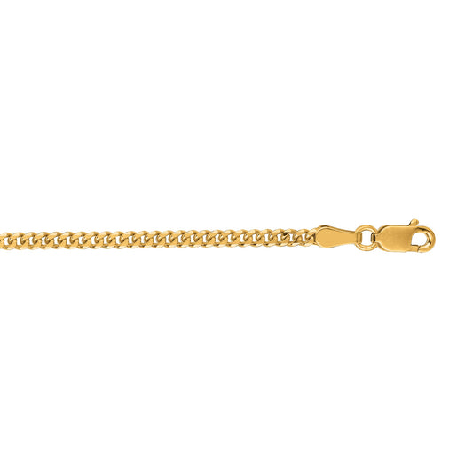 Royal Chain 10K Gold 2.1mm Gourmette Chain 060GR