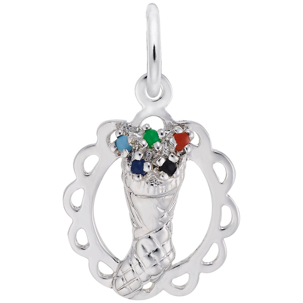 Stocking Full of Joy Charm - Festive Holiday Jewelry Gift 0617
