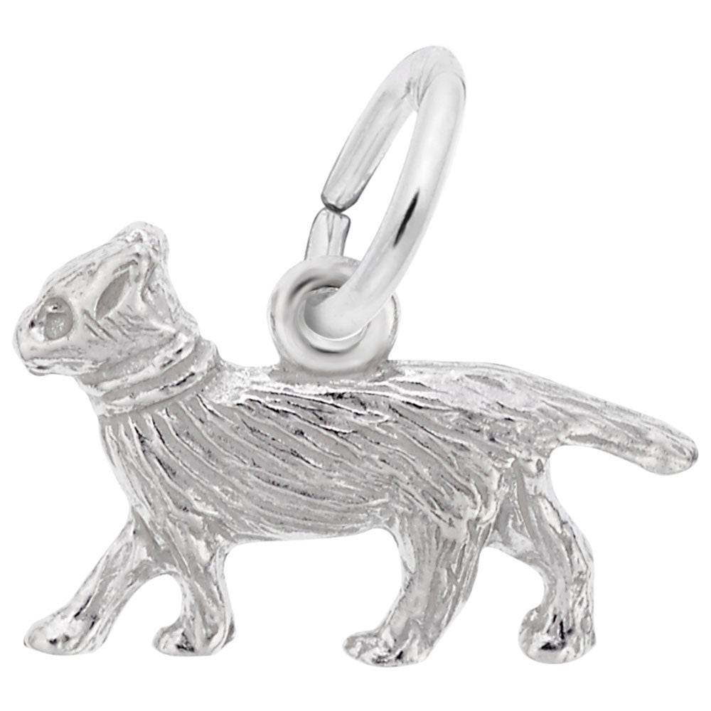 Charming Walking Cat Accent Charm for Pet Lovers - Rembrandt 0625
