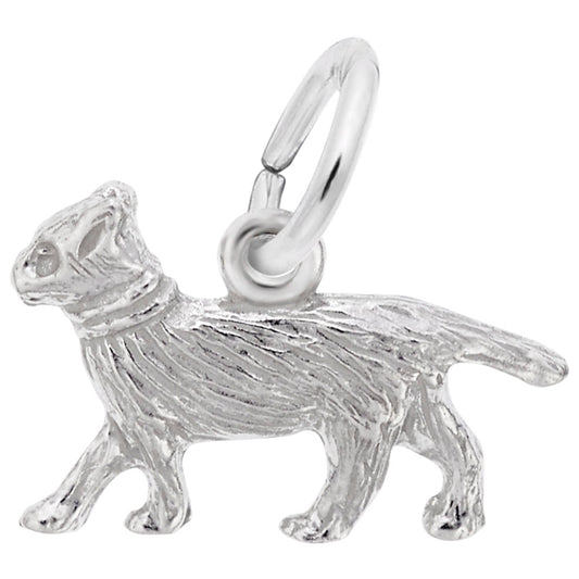 Charming Walking Cat Accent Charm for Pet Lovers - Rembrandt 0625