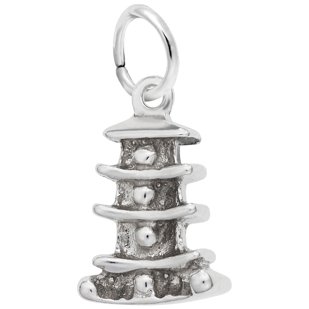 Elegant Pagoda Charm for Travel Lovers - International Souvenir 0652