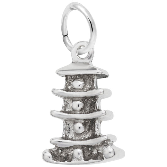 Elegant Pagoda Charm for Travel Lovers - International Souvenir 0652